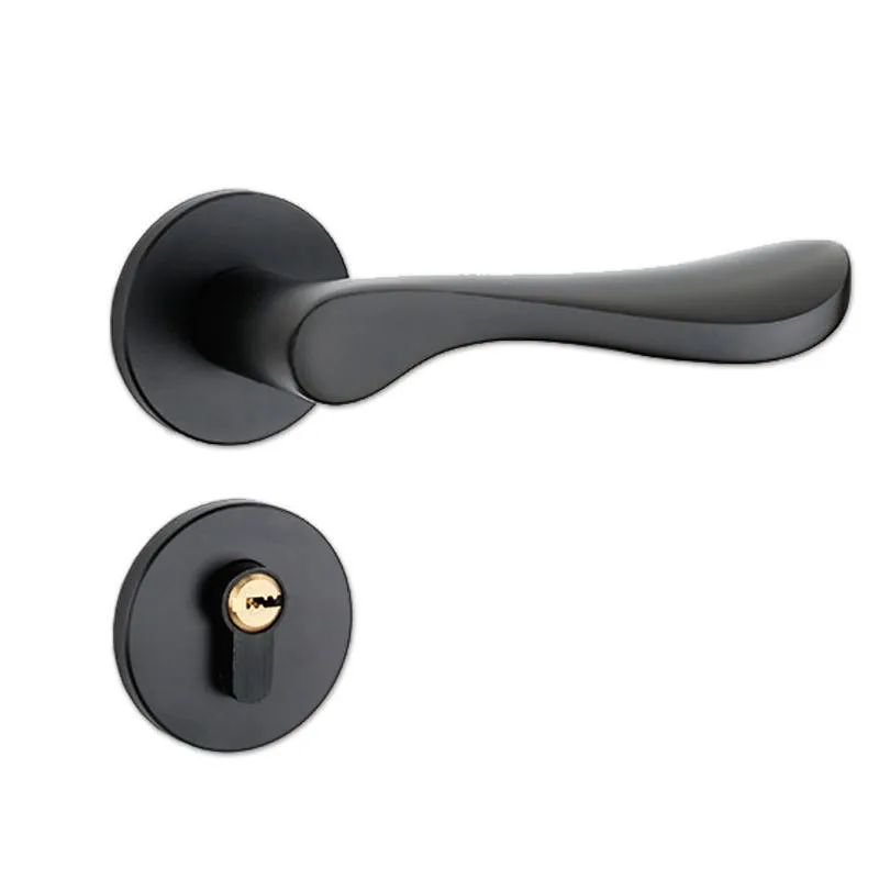 Aluminum Black Interior Door Lock Door Hardware Handles for Interior Door Bedroom Bathroom Door
Aluminum Black Interior Door Lock Door Hardware Handles for Interior Door Bedroom Bathroom Door