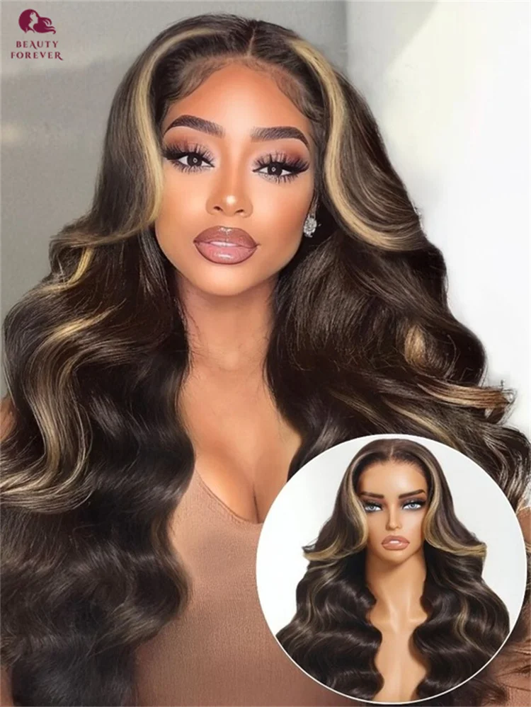 Beauty Forever Highlights Blonde 3D Body Wave Glueless Wig Mixed Chocolate Brown Colored Human Hair Wig Pre Plucked Pre Cut Lace
Beauty Forever Highlights Blonde 3D Body Wave Glueless Wig Mixed Chocolate Brown Colored Human Hair Wig Pre Plucked Pre Cut Lace