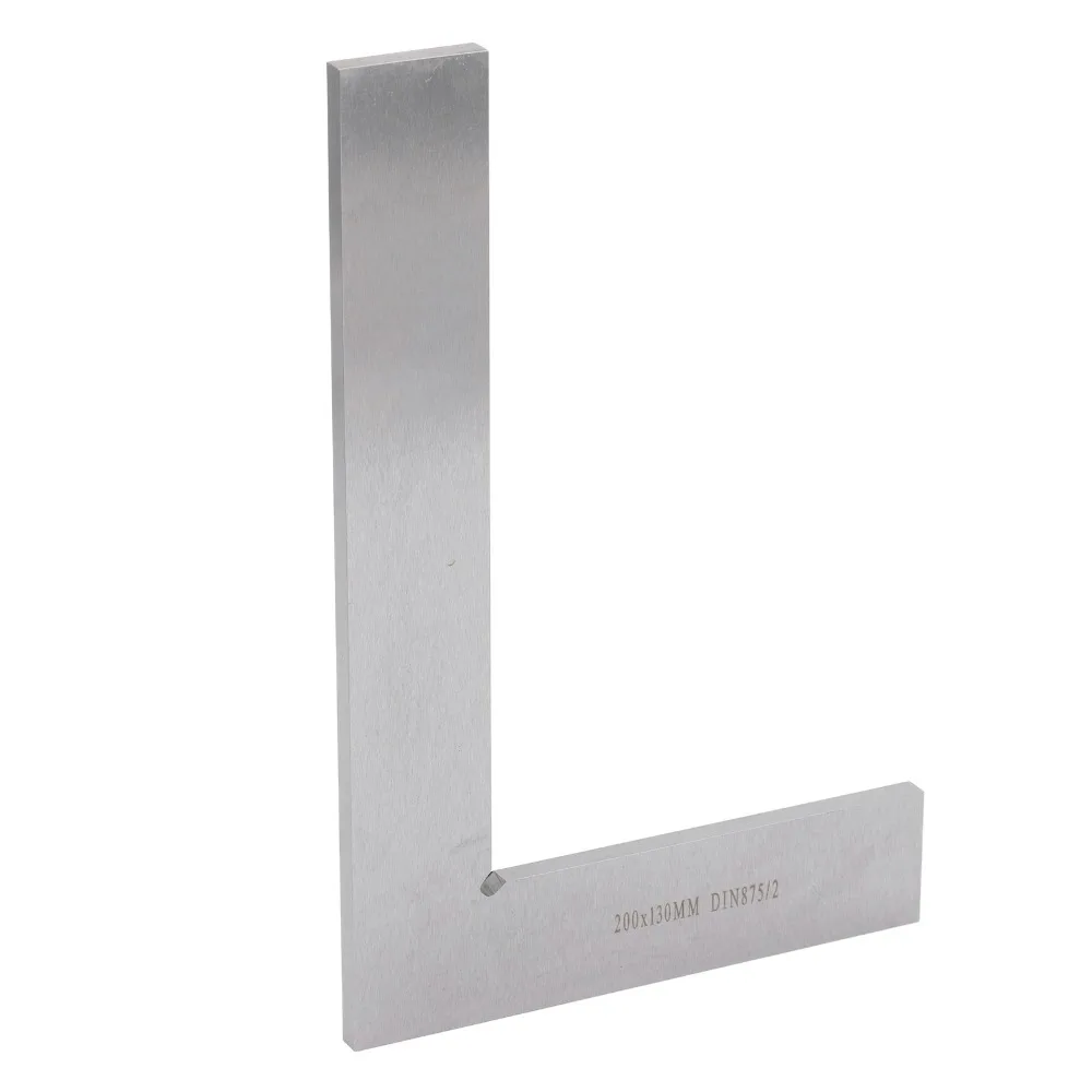 Carbon Steel Machinist Square High Accuracy 90 Degree Engineer Square Ruler Silver 200x130mm Woodworking Square Engineering
Carbon Steel Machinist Square High Accuracy 90 Degree Engineer Square Ruler Silver 200x130mm Woodworking Square Engineering