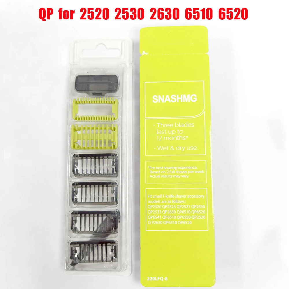 7/8 Guide Comb Guards for Philips One Blade QP2520 QP2530 QP2620 QP2630 QP6510 QP6520 QP6620 Face Hair Clippers Beard Trimmer
7/8 Guide Comb Guards for Philips One Blade QP2520 QP2530 QP2620 QP2630 QP6510 QP6520 QP6620 Face Hair Clippers Beard Trimmer
