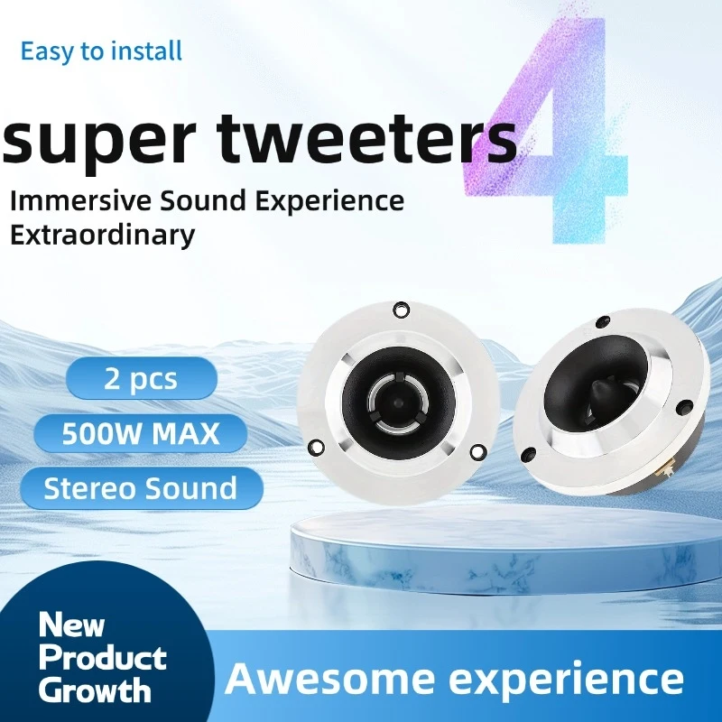 4" Super Marble Horn - 500W Max Aluminum professional audio speaker - 3Symmetrical hole installation - Stereo dual speakers,Suit
4" Super Marble Horn - 500W Max Aluminum professional audio speaker - 3Symmetrical hole installation - Stereo dual speakers,Suit