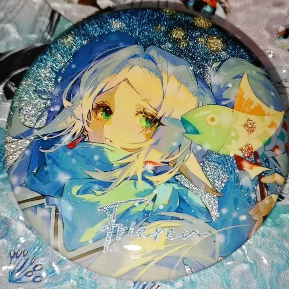 Frieren Badge Frieren: Beyond Journey's End Anime Peripherals Cute Cartoon Originality Delicate 58mm Brooch Backpack Ornament
Frieren Badge Frieren: Beyond Journey's End Anime Peripherals Cute Cartoon Originality Delicate 58mm Brooch Backpack Ornament