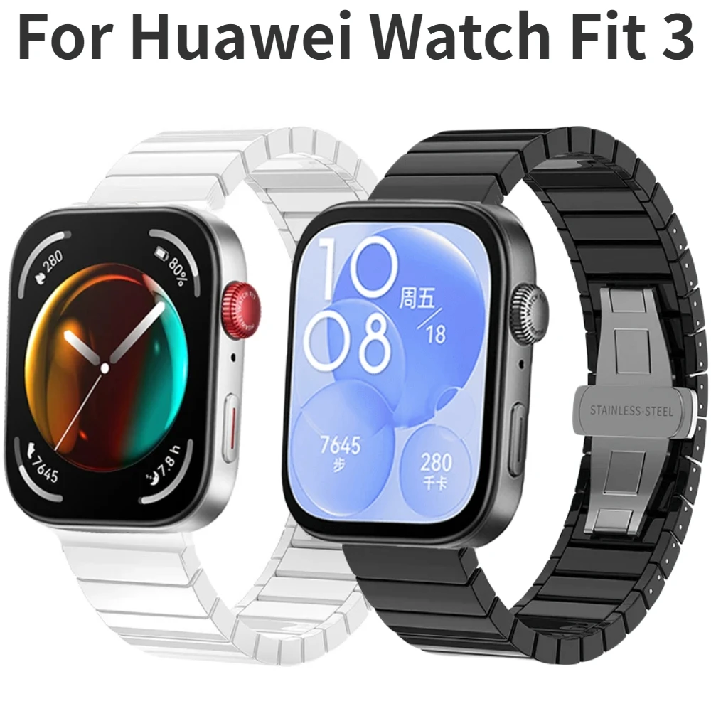 Ремешок керамический для наручных часов Huawei Watch Fit 3, высококачественный сменный деловой браслет, роскошные аксессуары для Huawei Fit 3
Ремешок керамический для наручных часов Huawei Watch Fit 3, высококачественный сменный деловой браслет, роскошные аксессуары для Huawei Fit 3