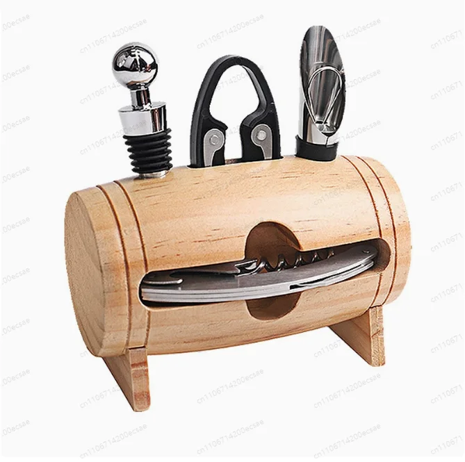 Red Wine Bottle Opener, Set of 4 Pieces, Household, Manual Red Wine Bottle Opener, Utensil Wooden Swing Rack
Red Wine Bottle Opener, Set of 4 Pieces, Household, Manual Red Wine Bottle Opener, Utensil Wooden Swing Rack