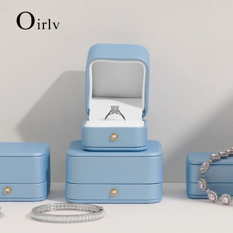 Oirlv Luxury Leather Jewelry Organizer Wedding Ring Box Pendant Bracelet Necklace Storage Case Packaging Jewelry Display Box
Oirlv Luxury Leather Jewelry Organizer Wedding Ring Box Pendant Bracelet Necklace Storage Case Packaging Jewelry Display Box