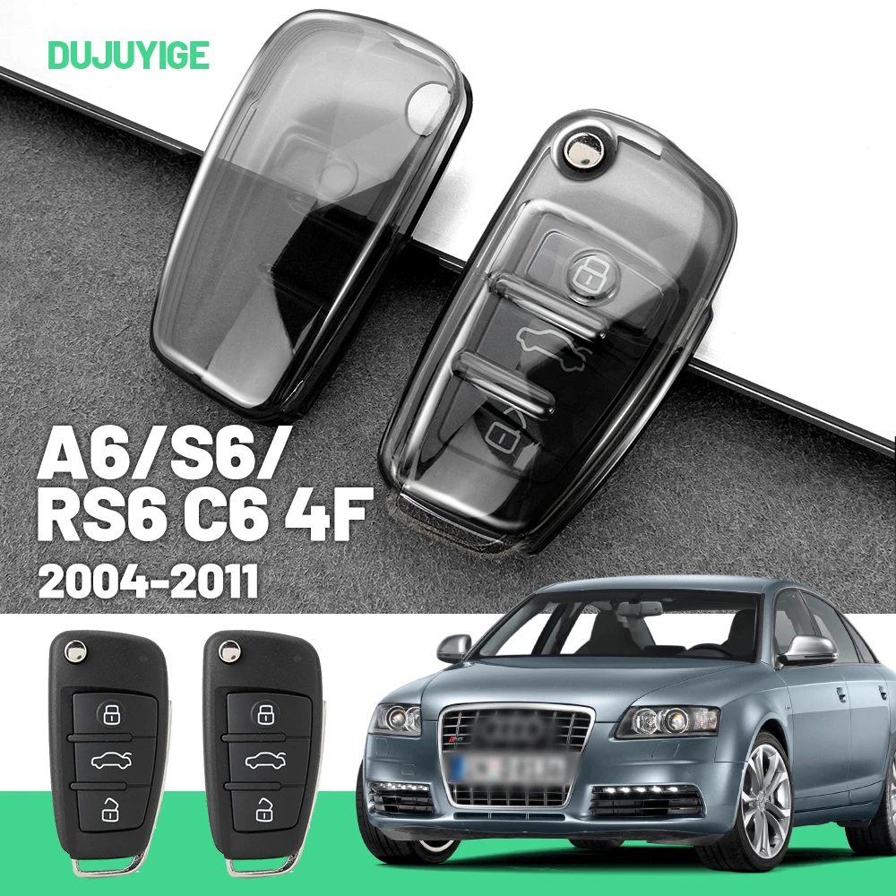 Прозрачный чехол для автомобильного ключа из ТПУ для Audi A6 S6 RS6 C6 4F 2004-2011, защитный чехол для ключа, автоаксессуары 2005 2006 2007 2008
Прозрачный чехол для автомобильного ключа из ТПУ для Audi A6 S6 RS6 C6 4F 2004-2011, защитный чехол для ключа, автоаксессуары 2005 2006 2007 2008