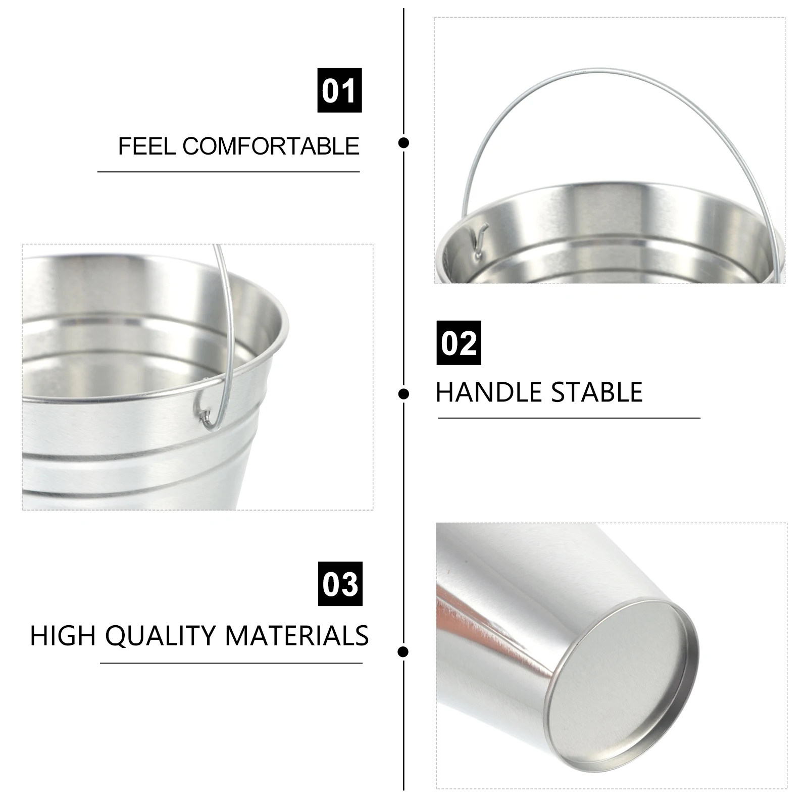6 Pcs Bucket Barrel Ice Bucket Holder Big Cube Container Party Cooler Stainless Steel Large Capacity
6 Pcs Bucket Barrel Ice Bucket Holder Big Cube Container Party Cooler Stainless Steel Large Capacity