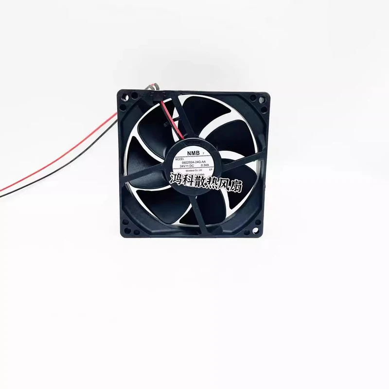 NMB 09225SA-24Q-AA DC24V 0.34A 9025 9cm 2-wire cooling fan
NMB 09225SA-24Q-AA DC24V 0.34A 9025 9cm 2-wire cooling fan