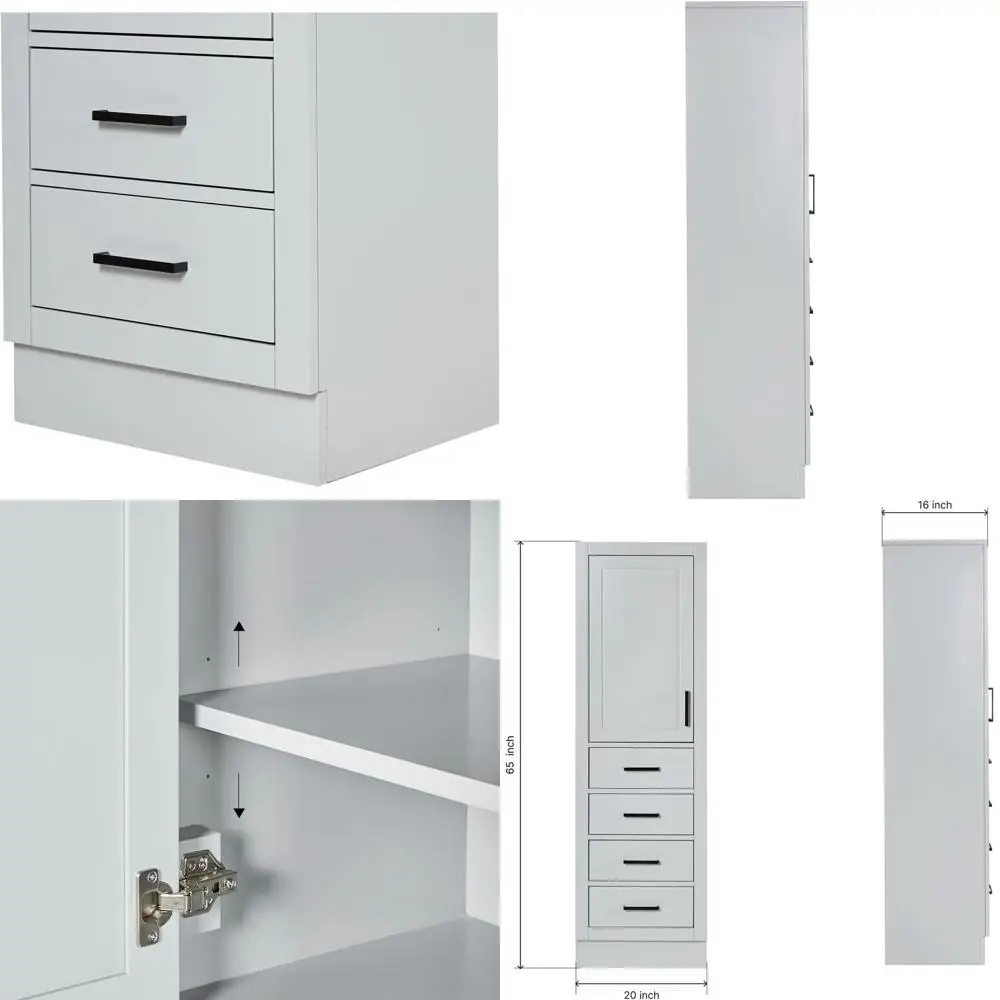 Hepburn Bathroom Storage Cabinet - Solid Wood and ully Assembled or Long-Lasting Durability and Sophisticated inish, reestanding
Hepburn Bathroom Storage Cabinet - Solid Wood and ully Assembled or Long-Lasting Durability and Sophisticated inish, reestanding