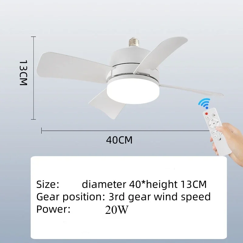 E27 Base Modern Smart Wireless Fans Lighting Ceiling Fan LED with Light Remote Control Dimmable for Bedroom and Living Room
E27 Base Modern Smart Wireless Fans Lighting Ceiling Fan LED with Light Remote Control Dimmable for Bedroom and Living Room
