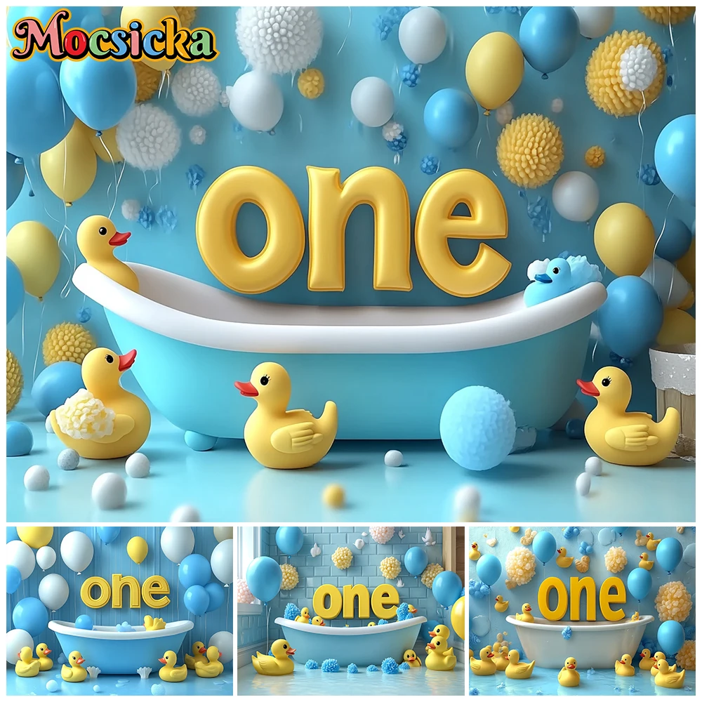Mocsicka One Birthday Photography Wall Background Bathroom Yellow Duck Bathing Baby Shower Portrait Backdrop Blue Room Wallpaper
Mocsicka One Birthday Photography Wall Background Bathroom Yellow Duck Bathing Baby Shower Portrait Backdrop Blue Room Wallpaper