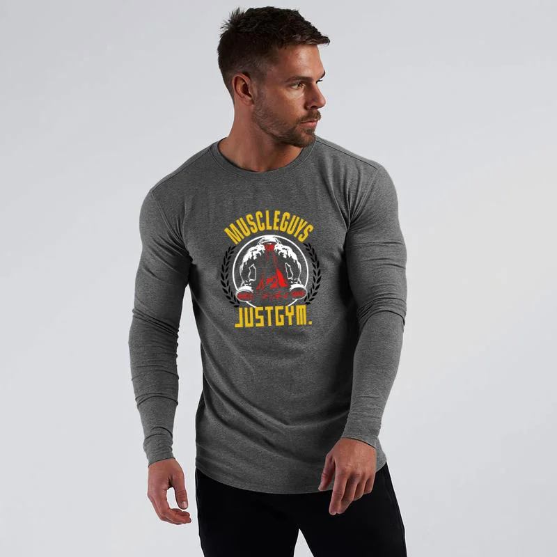 Осенние дышащие облегающие хлопковые футболки, мужские повседневные рубашки с длинными рукавами для фитнеса, тренажерного зала, бодибилдинга, спортивная облегающая одежда
Осенние дышащие облегающие хлопковые футболки, мужские повседневные рубашки с длинными рукавами для фитнеса, тренажерного зала, бодибилдинга, спортивная облегающая одежда