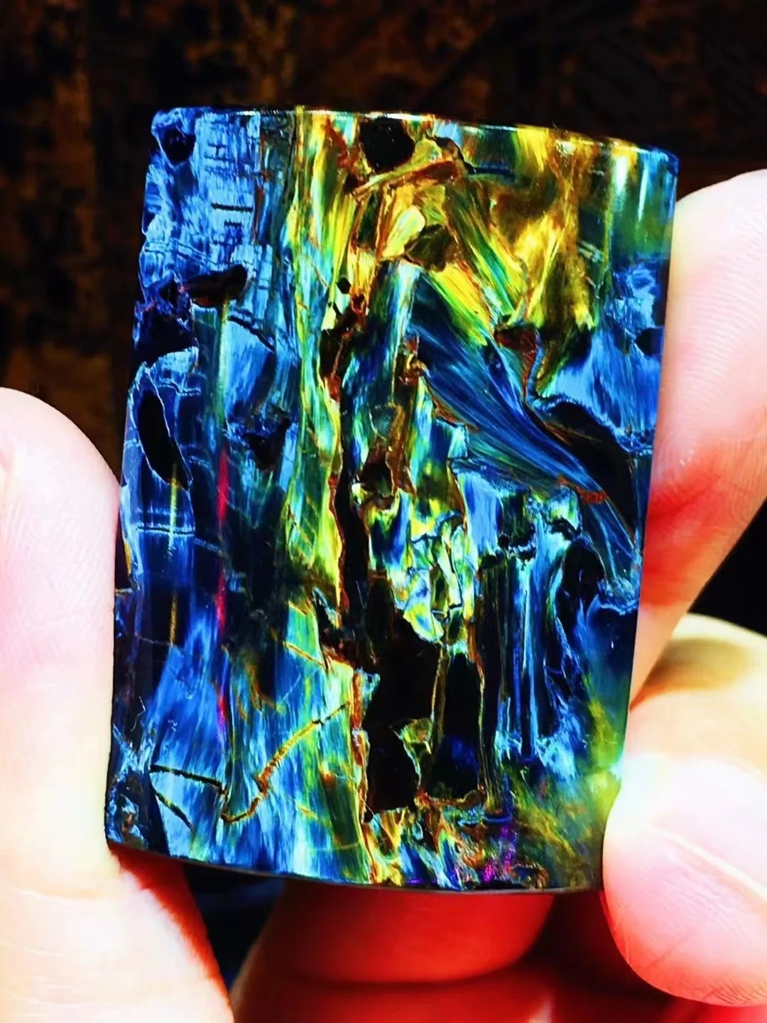 Natural Blue Yellow Pietersite Pendant 42.8x30.2x8.2mm Women Men Pietersite Namibia Necklace Jewelry AAAAAA
Natural Blue Yellow Pietersite Pendant 42.8x30.2x8.2mm Women Men Pietersite Namibia Necklace Jewelry AAAAAA