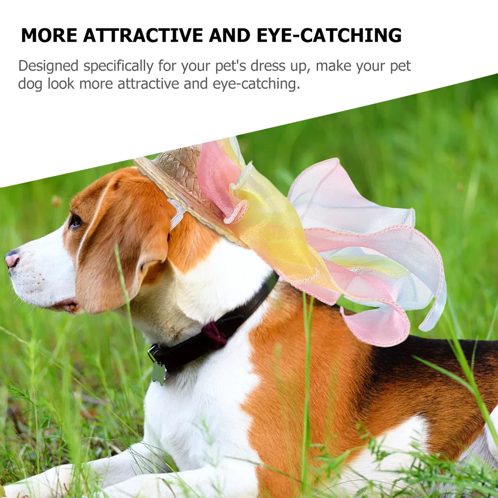 Summer Pet Hats S Cat Dog Straw Hat Decorative Bowknot Kitten Puppy Wear resistant Party Photo Stylish H made Pet Supply
Summer Pet Hats S Cat Dog Straw Hat Decorative Bowknot Kitten Puppy Wear resistant Party Photo Stylish H made Pet Supply