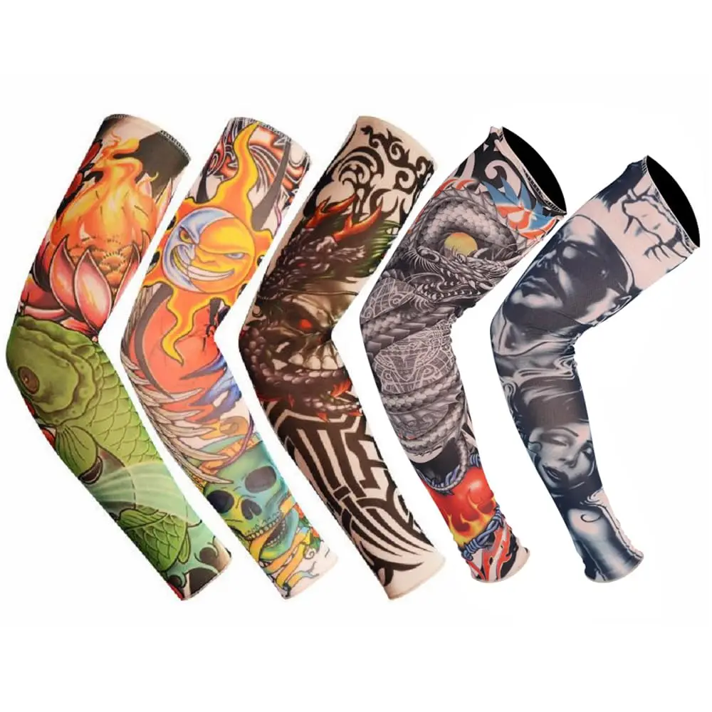 Fake Temporary Tattoo Sleeves Slip on Arm Sunscreen Body Art Arm Stockings
Fake Temporary Tattoo Sleeves Slip on Arm Sunscreen Body Art Arm Stockings