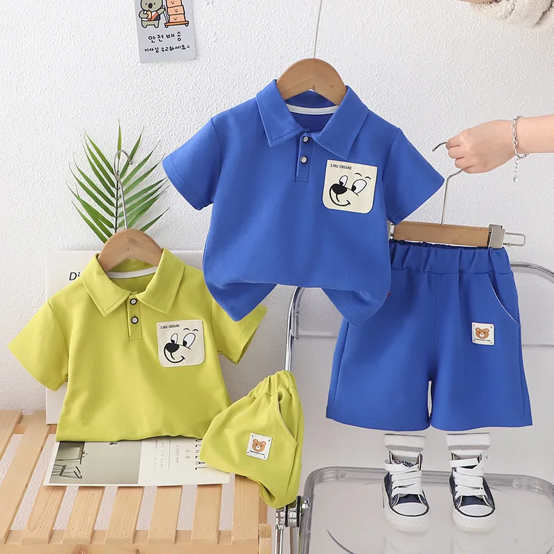Boys Polo Shirts Clothes Sets Summer 2025 Children Cotton T-shirts Shorts 2pcs Sports Suit For Baby Outfits Kids Tracksuits 4 5Y
Boys Polo Shirts Clothes Sets Summer 2025 Children Cotton T-shirts Shorts 2pcs Sports Suit For Baby Outfits Kids Tracksuits 4 5Y