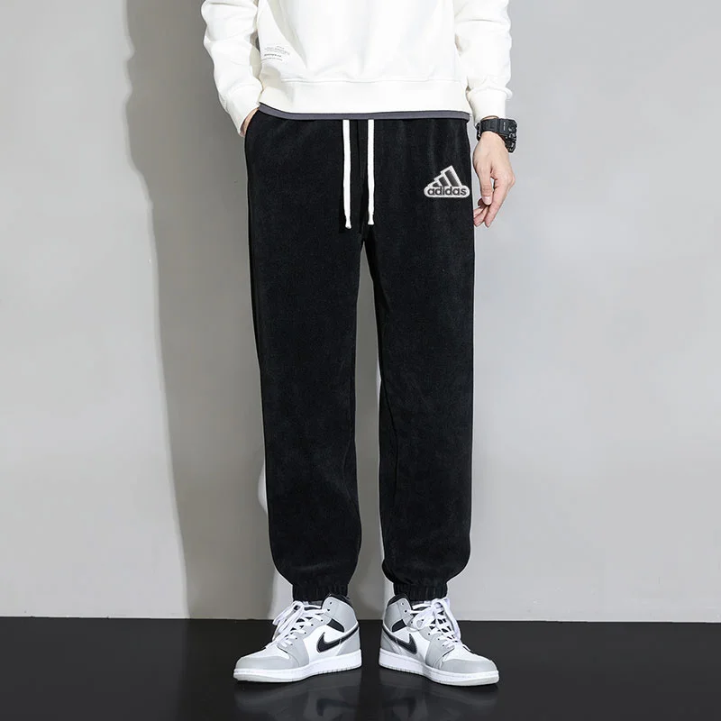 Adidas Breathable Trousers Men and Women Winter Velvet and Thick Pants Cotton Antistatic Sweatpants Black Grey Blue
Adidas Breathable Trousers Men and Women Winter Velvet and Thick Pants Cotton Antistatic Sweatpants Black Grey Blue