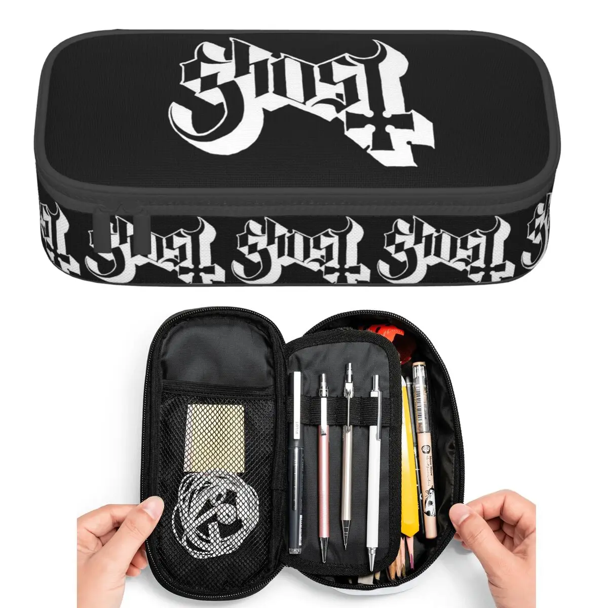 Ghost B.C. Band Pencil Cases for Students Pen Box Pencil Bag Large Storage Pencil Pouch Pen Holder
Ghost B.C. Band Pencil Cases for Students Pen Box Pencil Bag Large Storage Pencil Pouch Pen Holder