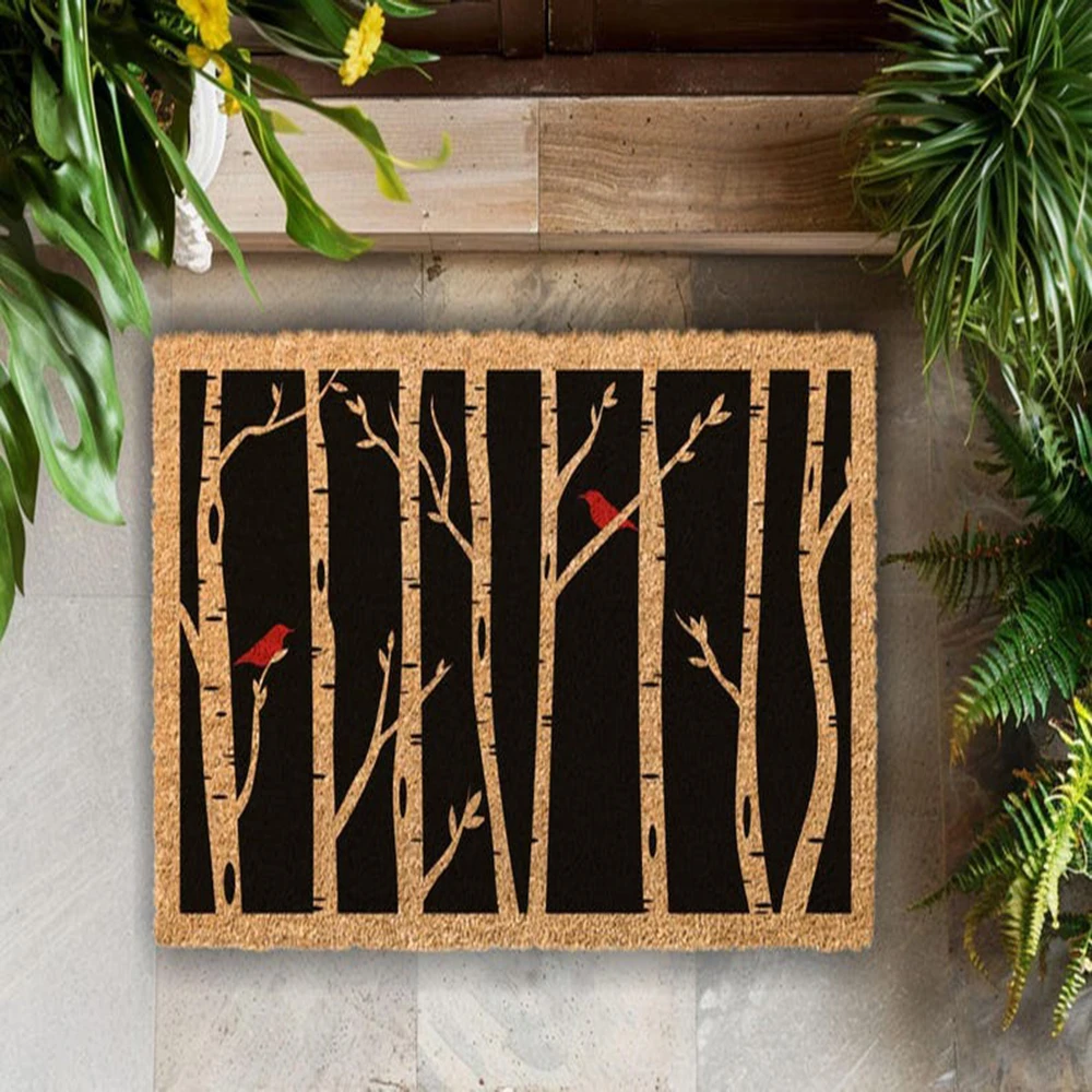 Birch Tree Coir Doormat Red Canary Bird Welcome Mat Outdoor Entryway Absorbent Rug Housewarming Gift Classic Nature Decor
Birch Tree Coir Doormat Red Canary Bird Welcome Mat Outdoor Entryway Absorbent Rug Housewarming Gift Classic Nature Decor