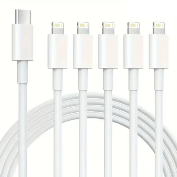 5PACKS MFi Certified TPE PD20W USB Type C to Lightning Cable For iPhone 14 13 12 11 XR XS Pro Max Fast Charging Cable Data Wire