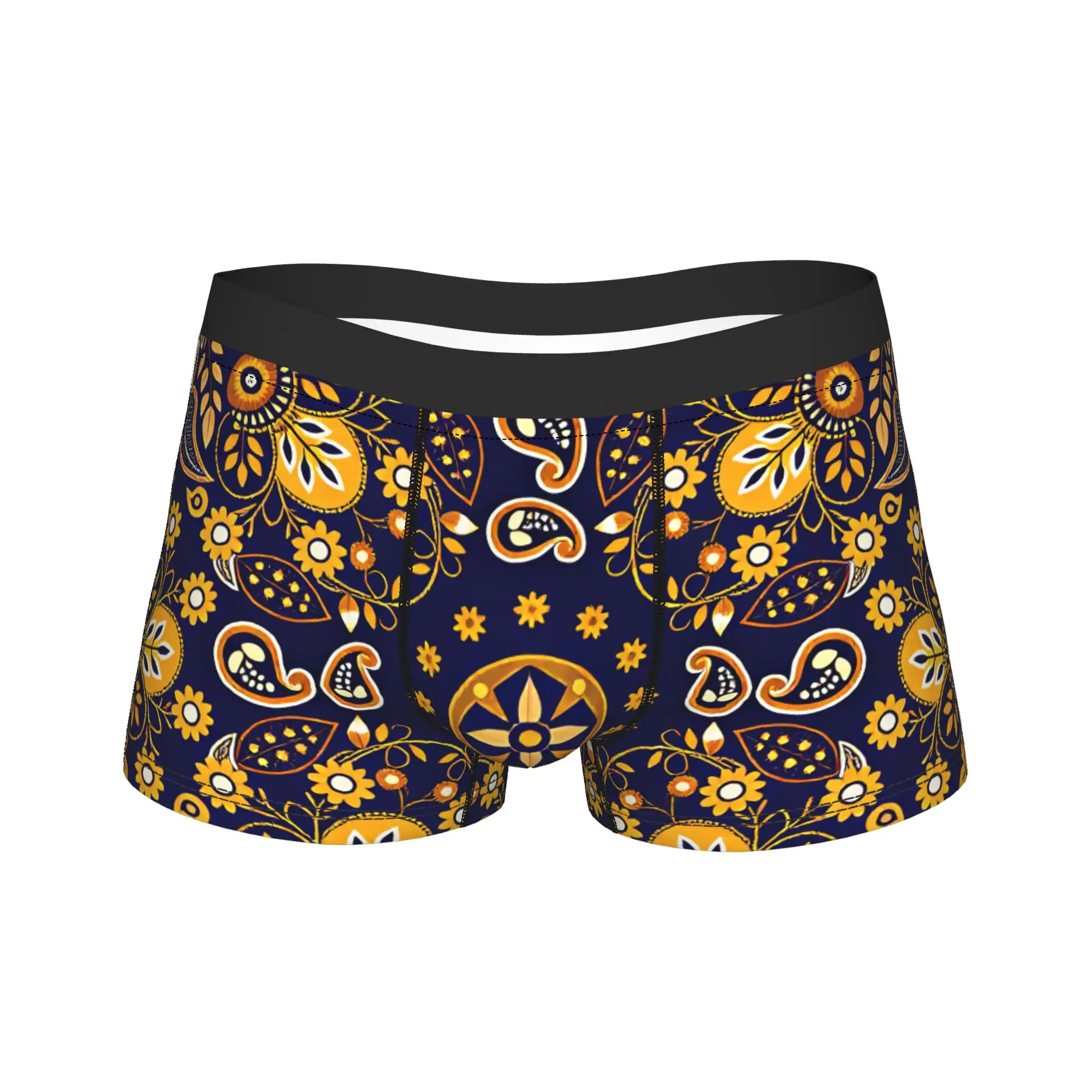 PaisleyFloral Bandana NavyGold Underwear Men's Shorts Briefs Novelty Trunk Trenky Design Oversize Underpants
PaisleyFloral Bandana NavyGold Underwear Men's Shorts Briefs Novelty Trunk Trenky Design Oversize Underpants