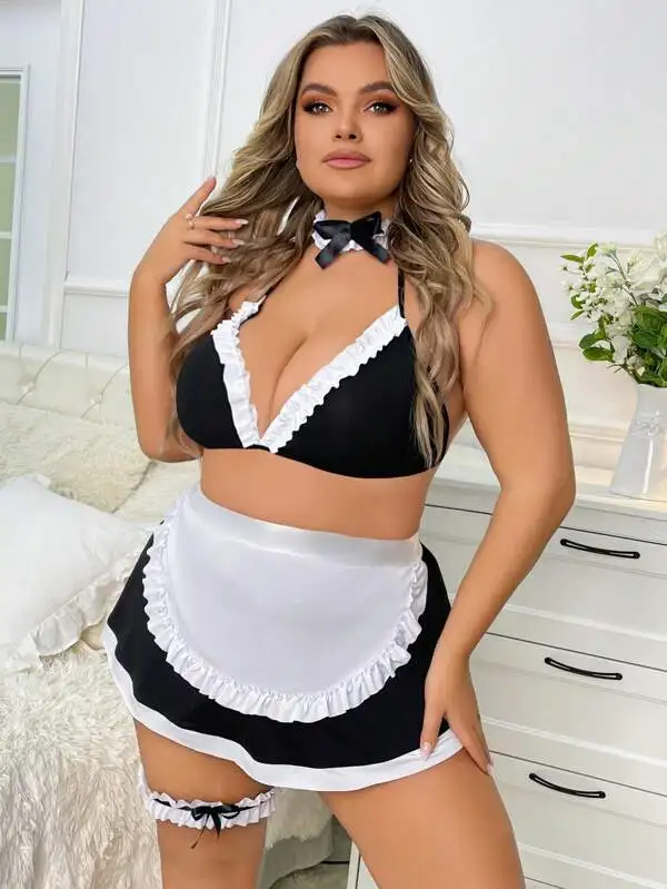 Sexy Women's Sexy Lingerie Three-Point Sexy Uniform Plus Size Wholesale Maid Maid Suit
Sexy Women's Sexy Lingerie Three-Point Sexy Uniform Plus Size Wholesale Maid Maid Suit