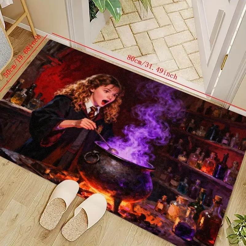 1 шт., напольный коврик с изображением Гарри Поттера, Гермиона Грейнджера, котел для сцены, нескользящий коврик с тематикой волшебного мира, волшебный фэнтезийный движий 
1 шт., напольный коврик с изображением Гарри Поттера, Гермиона Грейнджера, котел для сцены, нескользящий коврик с тематикой волшебного мира, волшебный фэнтезийный движий