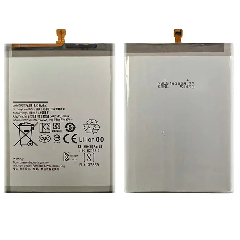 EB-BA336ABY EB-BA336ABS EB-BA536ABY Аккумулятор для Samsung Galaxy A33 A53 5G SM-A5360 A5360 + Инструменты
EB-BA336ABY EB-BA336ABS EB-BA536ABY Аккумулятор для Samsung Galaxy A33 A53 5G SM-A5360 A5360 + Инструменты
