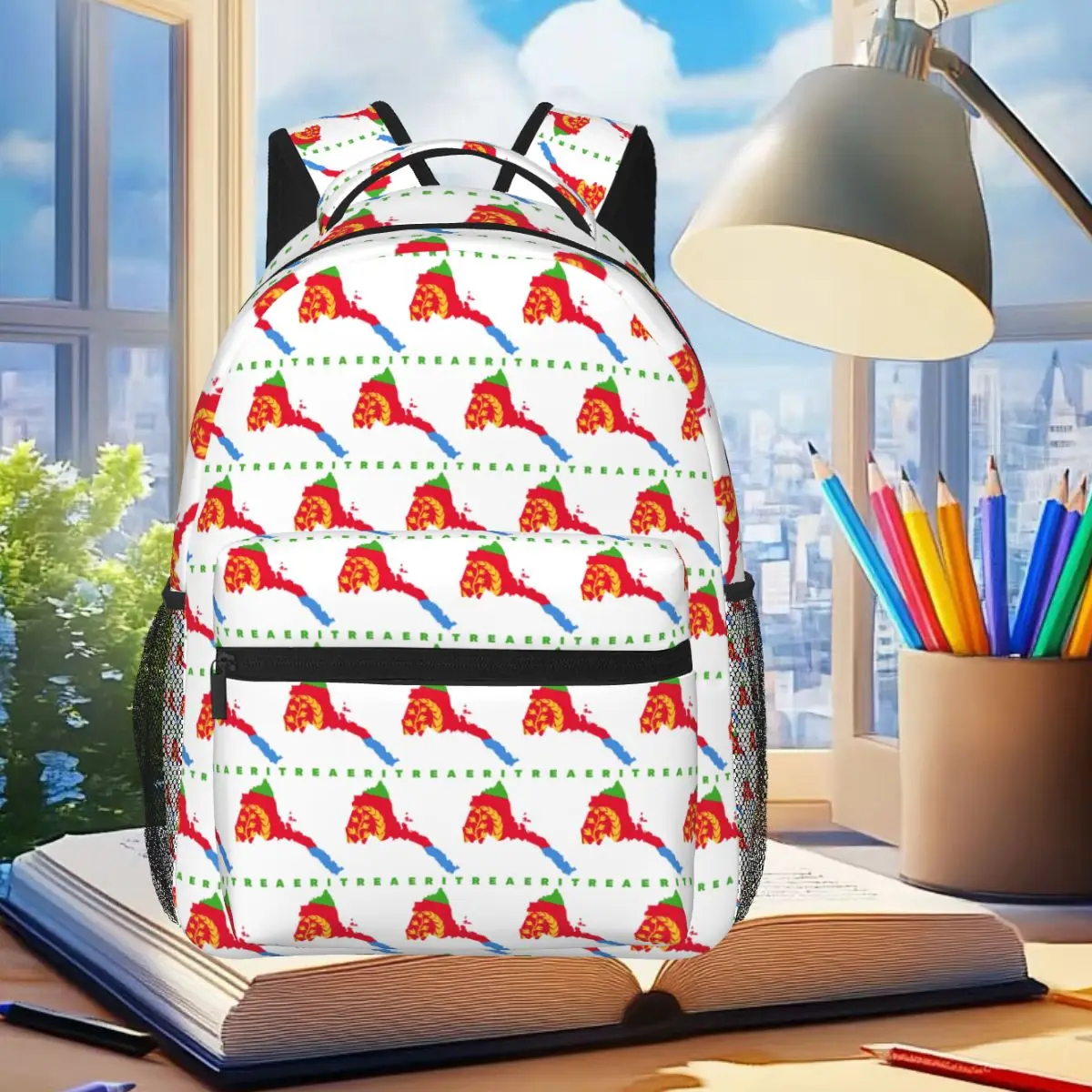 Flag Of Eritrea Backpack Student Boys Girls BookBag Kids School Bag Laptop Shoulder Bags for Men Women
Flag Of Eritrea Backpack Student Boys Girls BookBag Kids School Bag Laptop Shoulder Bags for Men Women