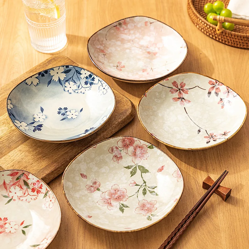 Japanese Square Plate Ceramic Plate Dish Dish Household Plate Tableware Deep Rice Bowl Tableware
Japanese Square Plate Ceramic Plate Dish Dish Household Plate Tableware Deep Rice Bowl Tableware