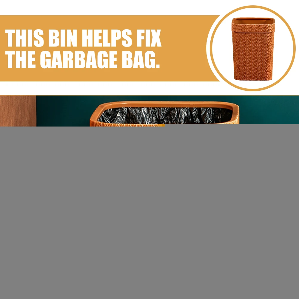 Woven Trash Can Imitation Rattan Garbage Bin for Living Room Kitchen Office Light Orange 12L Farmhouse Waste Container
Woven Trash Can Imitation Rattan Garbage Bin for Living Room Kitchen Office Light Orange 12L Farmhouse Waste Container