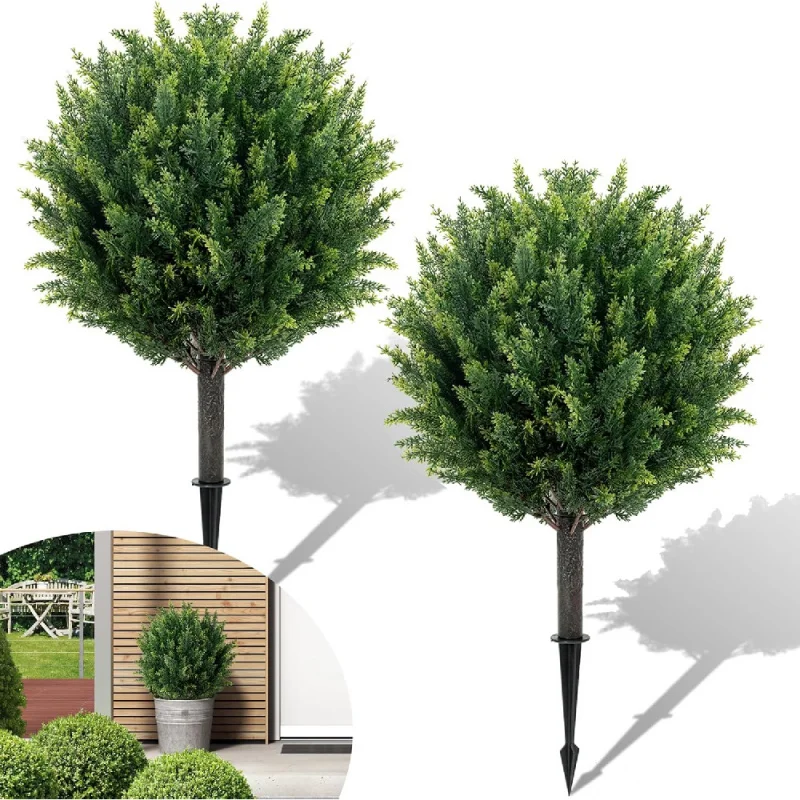 Artificial Plants Outdoor Set of 2, Artificial Cypress Topiary Fake Plants, Realistic & UV-Resistant, Perfect for Indoor &
Artificial Plants Outdoor Set of 2, Artificial Cypress Topiary Fake Plants, Realistic & UV-Resistant, Perfect for Indoor &