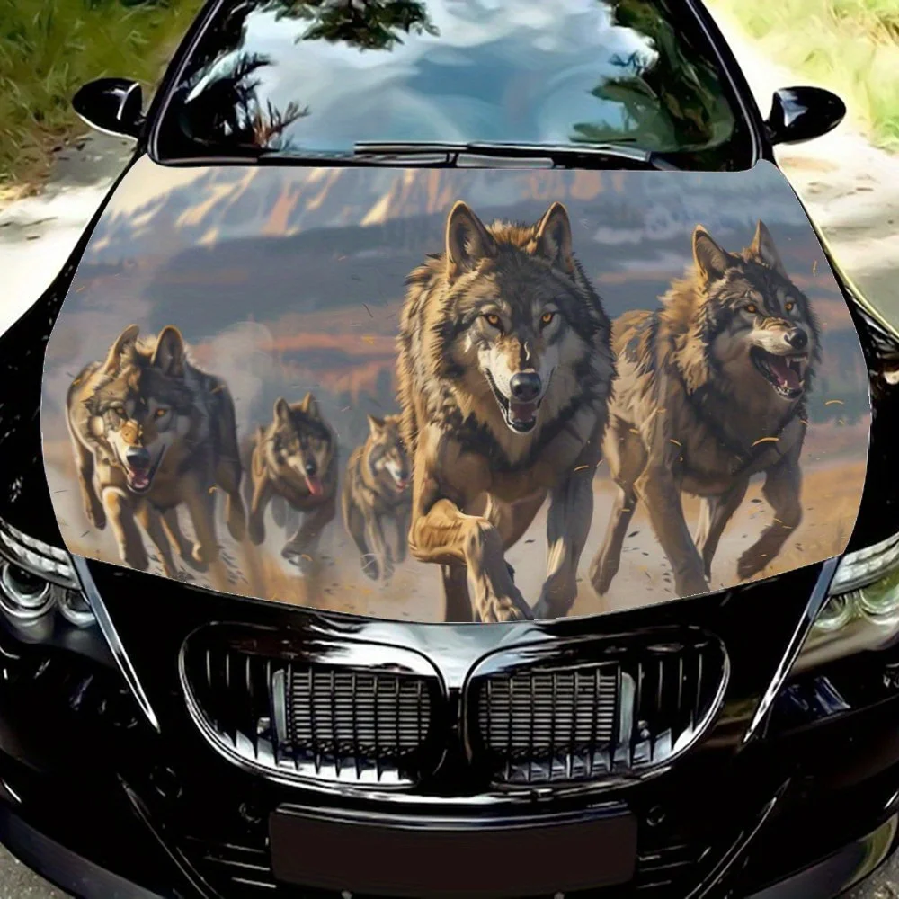 Wild Fierce Wolf Pack Mountain Car Hood Wrap Color Vinyl Sticker Truck Graphic Bonnet Auto Accessories Decoration Decal Gift
Wild Fierce Wolf Pack Mountain Car Hood Wrap Color Vinyl Sticker Truck Graphic Bonnet Auto Accessories Decoration Decal Gift