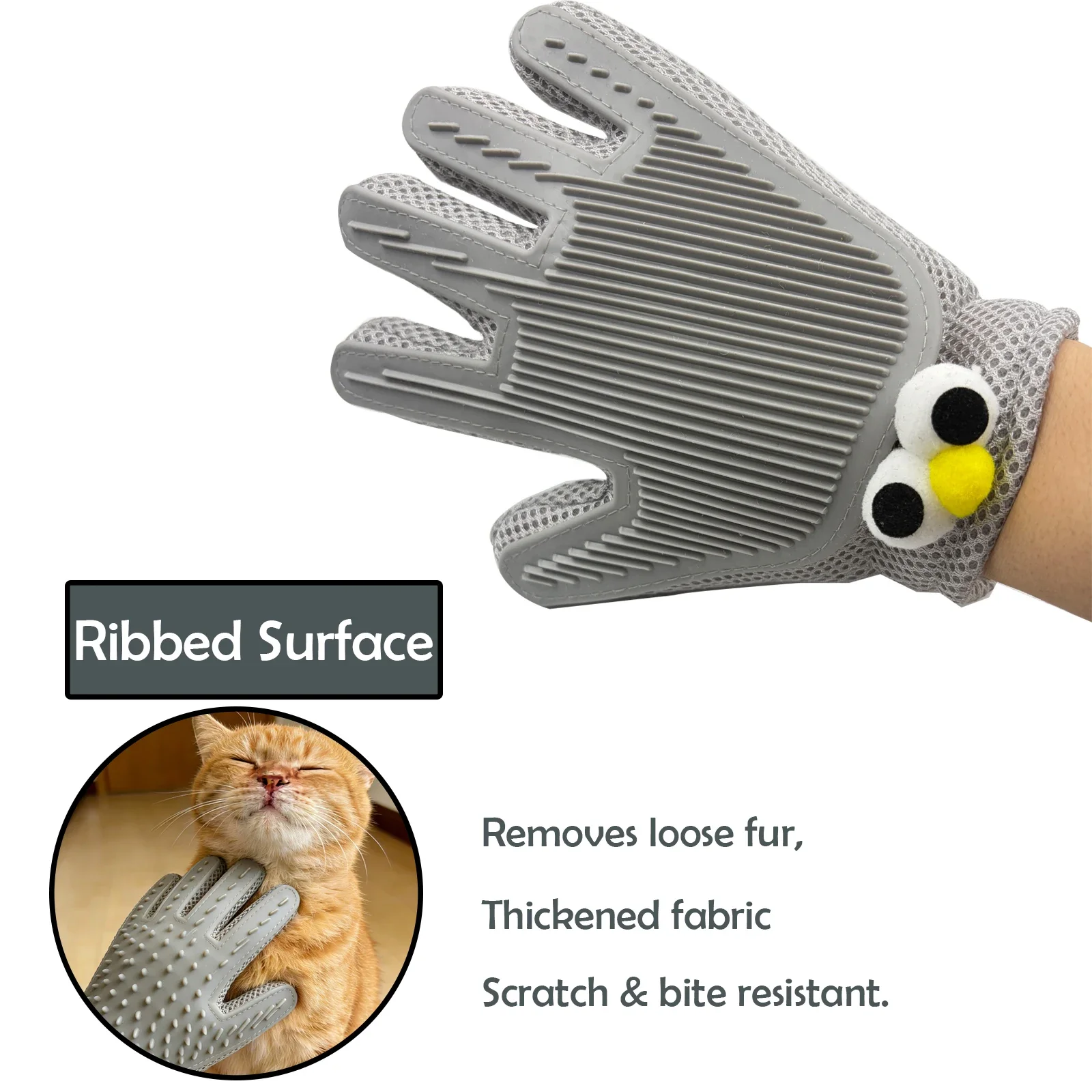 2PCS Double-Sided Pet Hair Remover Gloves - Reusable Gentle Shedding Brushes for Dogs, Cats with Long Short Hair Rake for Carpet
2PCS Double-Sided Pet Hair Remover Gloves - Reusable Gentle Shedding Brushes for Dogs, Cats with Long Short Hair Rake for Carpet