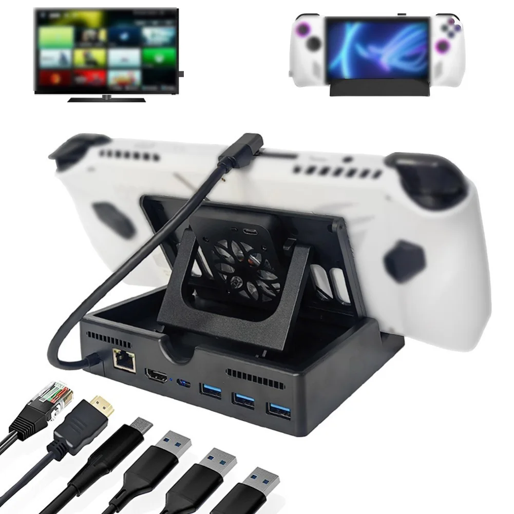 Gaming Expansion Dock for ROG For Xbox AllyX with Multifunctional Connections and Effective Cooling for Prolonged