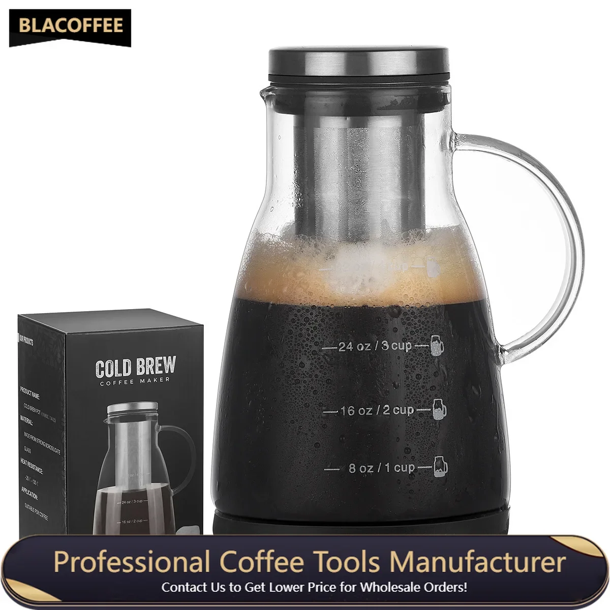 Coffee Set Food Silicone Base Non-slip Beautiful Cold Extraction Pot Household Sharing Fruit Juice Tea Filter Pot Coffee utensil
Coffee Set Food Silicone Base Non-slip Beautiful Cold Extraction Pot Household Sharing Fruit Juice Tea Filter Pot Coffee utensil