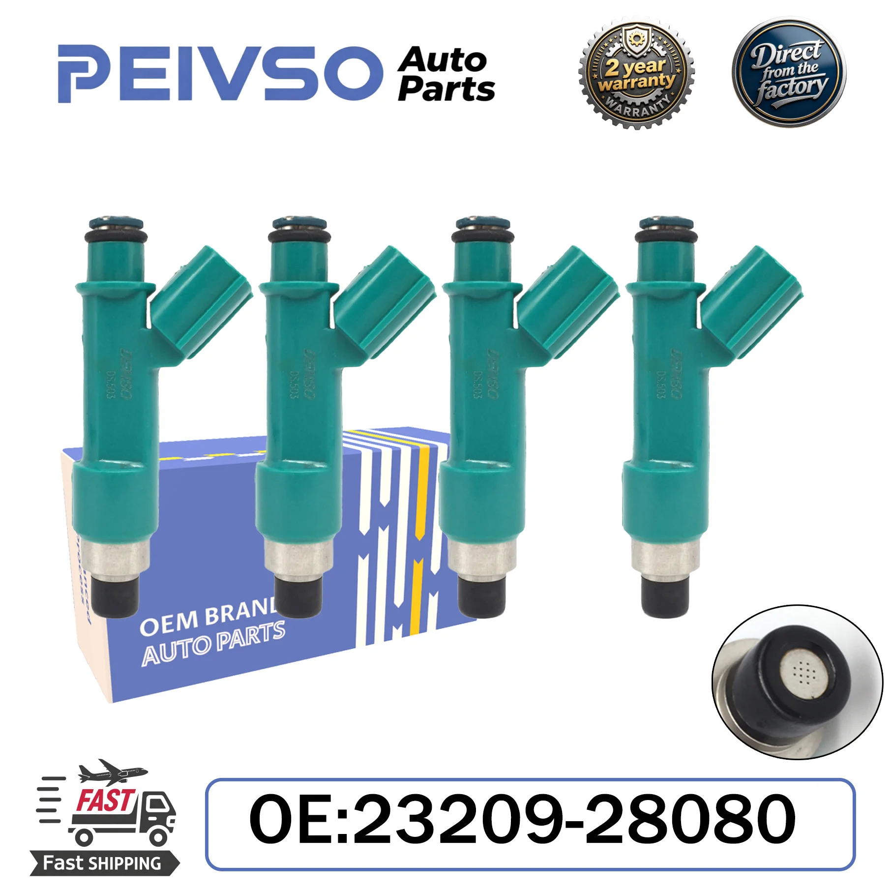Fuel Injectors 23250-0H060 23250-28080 For Toyota Corolla Camry Rav4 Solara Scion 2.4L 2004 2005 2006 2007 2008-2013 23250-0H030
Fuel Injectors 23250-0H060 23250-28080 For Toyota Corolla Camry Rav4 Solara Scion 2.4L 2004 2005 2006 2007 2008-2013 23250-0H030