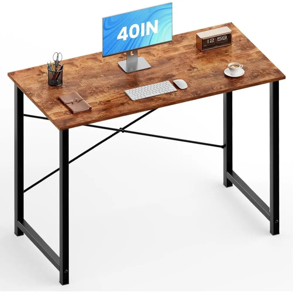 40 Inch Home Office Desk, Small Computer Gaming Work Table with X-Shaped Reinforcement, Metal Frame Simple Writing Study
40 Inch Home Office Desk, Small Computer Gaming Work Table with X-Shaped Reinforcement, Metal Frame Simple Writing Study