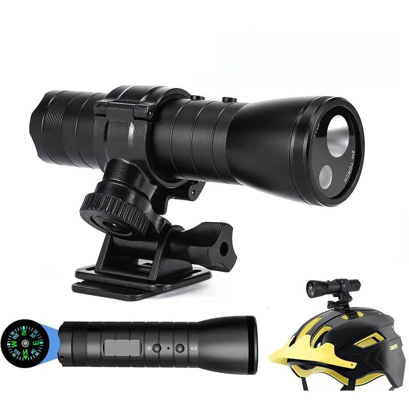 New Waterproof Flashlight Sports Camera Portable Motorcycle Bicycle Helmet Camera Recorder Strong Light 120 Wide Angle Mini Cam
New Waterproof Flashlight Sports Camera Portable Motorcycle Bicycle Helmet Camera Recorder Strong Light 120 Wide Angle Mini Cam