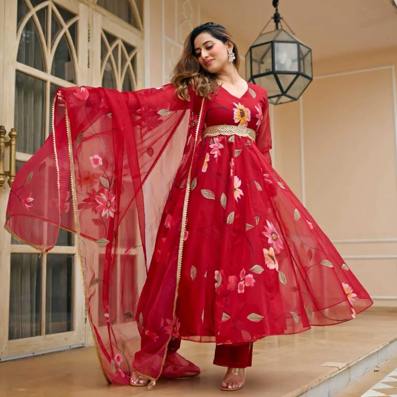 Red Color Digital Printed Kurta Palazzo Dupatta Set Women Salwar Kameez Dress
Red Color Digital Printed Kurta Palazzo Dupatta Set Women Salwar Kameez Dress