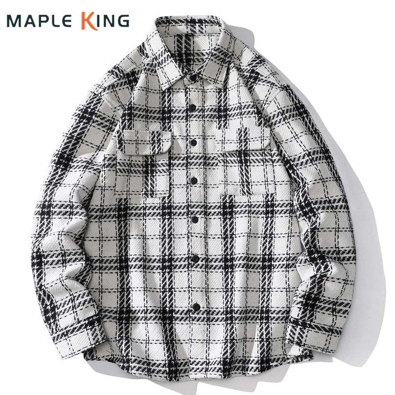 High Street Plaid Cardigan Shirts for Men Hip Hop Loose Jacket 2025 Vintage Double Pockets Designer Couple Travel Casual Shirt
High Street Plaid Cardigan Shirts for Men Hip Hop Loose Jacket 2025 Vintage Double Pockets Designer Couple Travel Casual Shirt