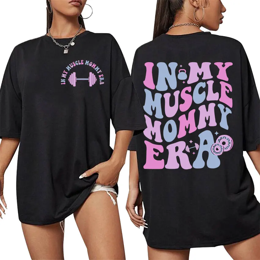 Funny Muscle Mommy Fitness Mom Graphic T Shirt Men Women's Summer Harajuku Fashion T-shirt Casual 100% Cotton Oversized T-shirt
Funny Muscle Mommy Fitness Mom Graphic T Shirt Men Women's Summer Harajuku Fashion T-shirt Casual 100% Cotton Oversized T-shirt
