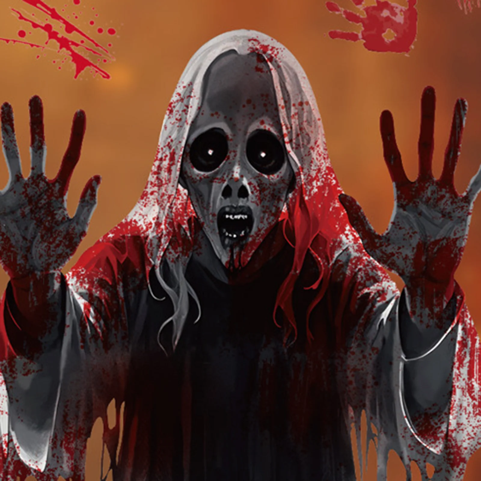 2025 Halloween Party Decoration Props Horror Bloody Female Ghost Decorative Sticker For Window Door Electrostatic Glass Stickers
2025 Halloween Party Decoration Props Horror Bloody Female Ghost Decorative Sticker For Window Door Electrostatic Glass Stickers