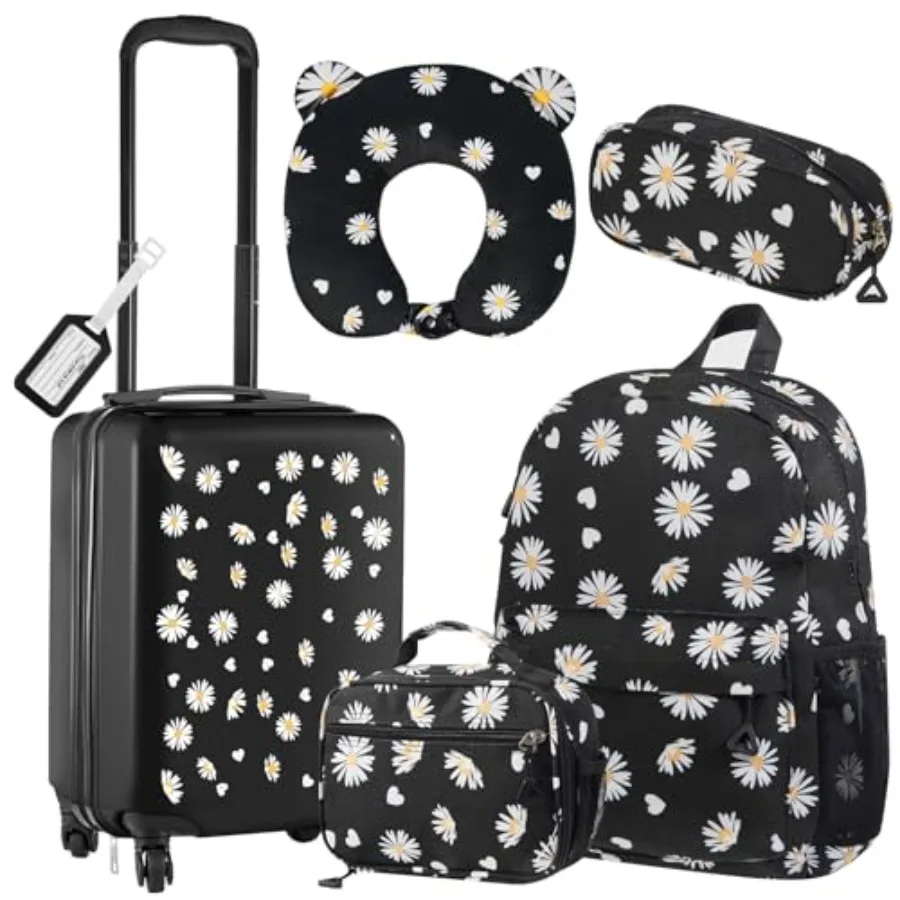 6 Pcs Luggage Set Rolling Luggage Double Pattern Suitcase for Boys Girls
6 Pcs Luggage Set Rolling Luggage Double Pattern Suitcase for Boys Girls