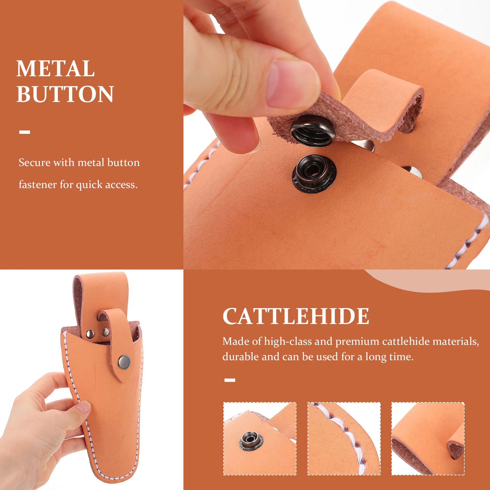 Pruner Sheath Cowhide Scissor Holder Belt Attachable Gardening Tools Storage Hairdressing Scissors Cover Pouch 
Pruner Sheath Cowhide Scissor Holder Belt Attachable Gardening Tools Storage Hairdressing Scissors Cover Pouch