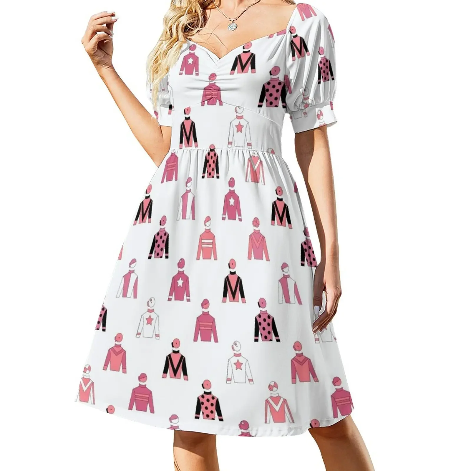 Horse Racing Jockey Silks Blush Pink Short-Sleeved Dress Party dresses summer dress daily
Horse Racing Jockey Silks Blush Pink Short-Sleeved Dress Party dresses summer dress daily