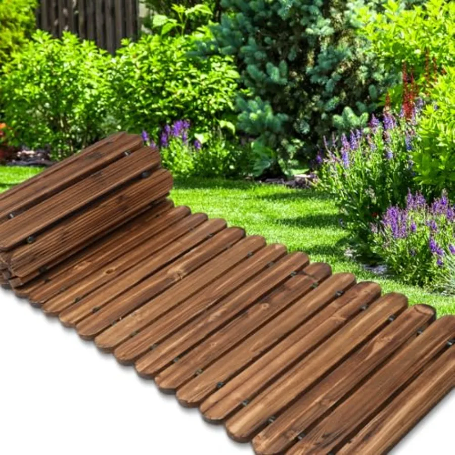 8 Feet Roll Out Garden Pathway Straight - Non-Slip Wooden Walkway with Rounded Edges, Instant Outdoor Decoration
8 Feet Roll Out Garden Pathway Straight - Non-Slip Wooden Walkway with Rounded Edges, Instant Outdoor Decoration