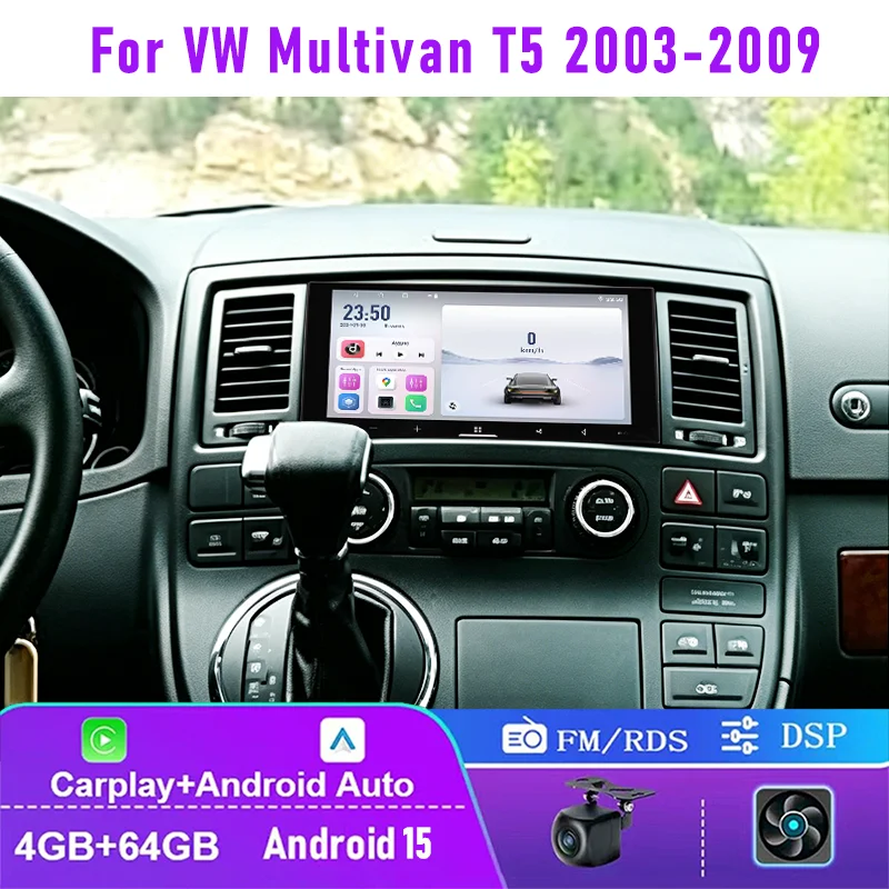 7" 4+64GB For VW Multivan T5 2003-2009 Car Radio Wireless CarPlay Android 15 Auto QLED Screen Head Unit Steering Wheel Control
7" 4+64GB For VW Multivan T5 2003-2009 Car Radio Wireless CarPlay Android 15 Auto QLED Screen Head Unit Steering Wheel Control