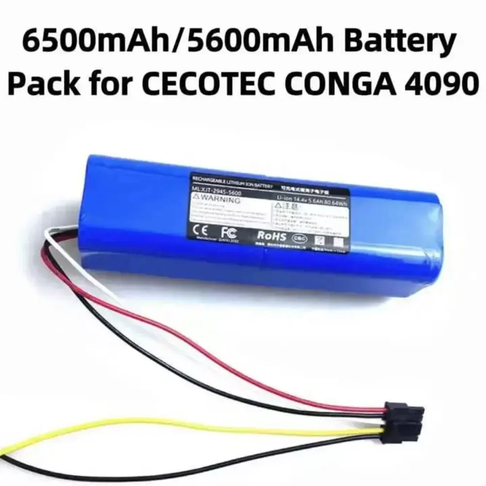 New 14.4V 9800mAh Robot Battery For Cecotec Conga 5090 5490 4090 3090 Robotic Vacuum Cleaner 14.8V 18650 4s2p Battery pack
New 14.4V 9800mAh Robot Battery For Cecotec Conga 5090 5490 4090 3090 Robotic Vacuum Cleaner 14.8V 18650 4s2p Battery pack