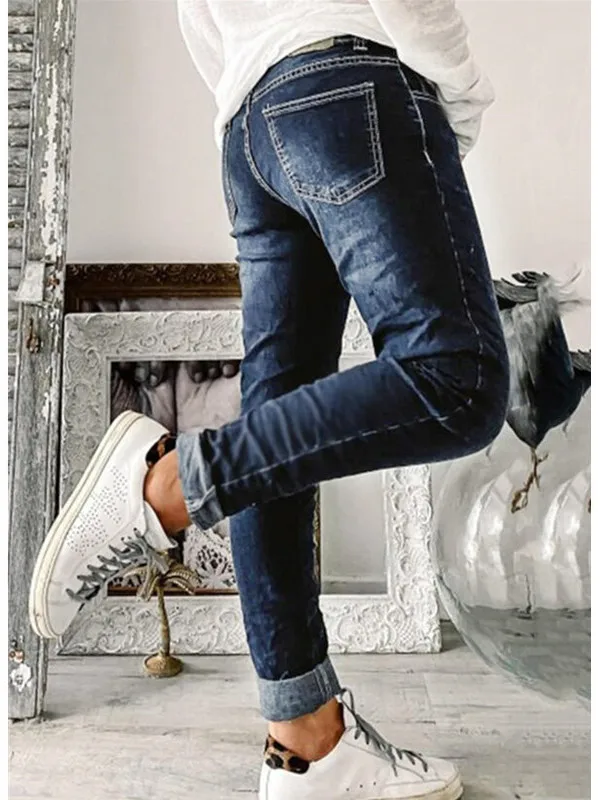 High Waist Stretchy Straight Leg Zipper Washed Denim Jeans Women's plus Size Commute Style High Elasticity Cotton Blend
High Waist Stretchy Straight Leg Zipper Washed Denim Jeans Women's plus Size Commute Style High Elasticity Cotton Blend